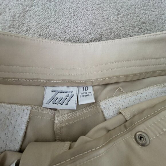 Tail Tech Womens Ivory Golf Pants High Rise Size 10, 32"x29" Custom Hemmed - Picture 5 of 13
